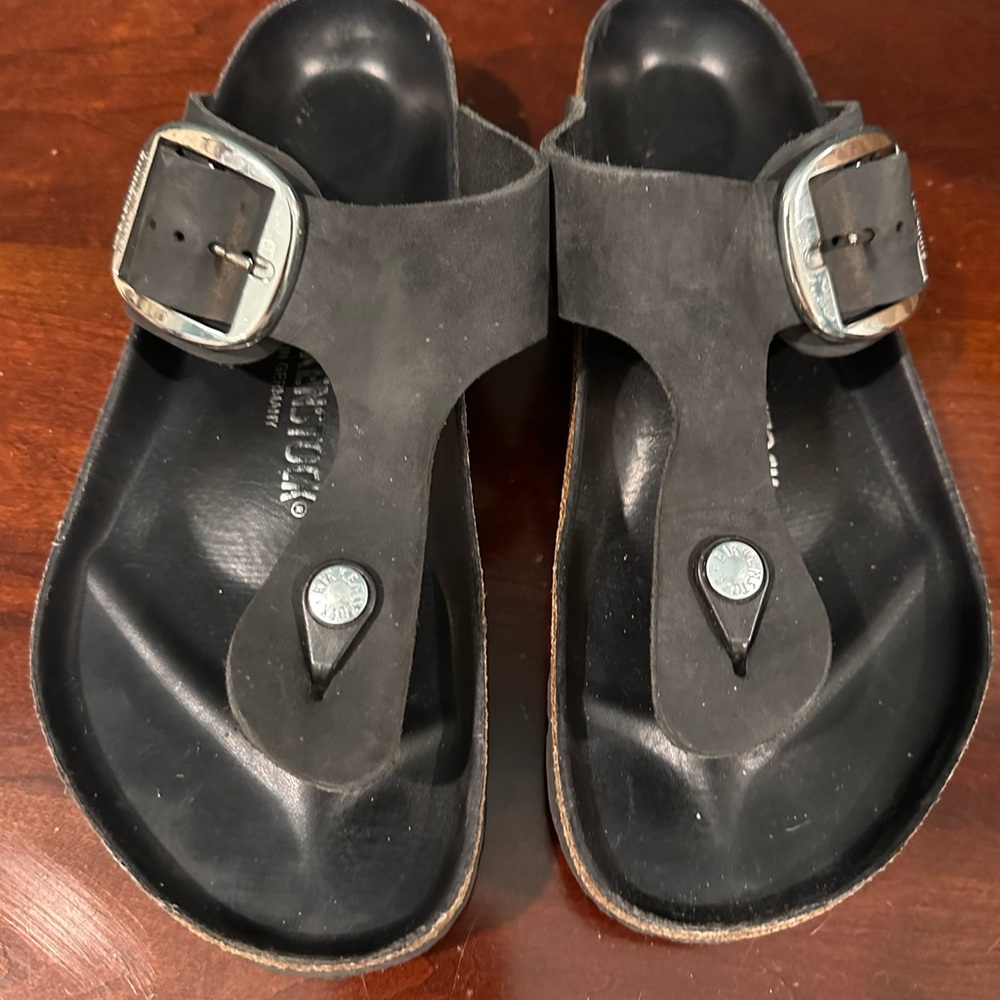 Birkenstock Black Leather Sandals 41